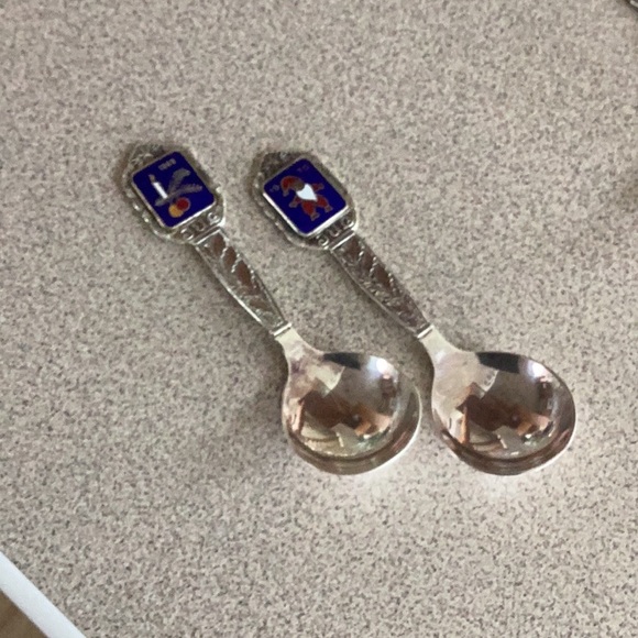 Set of Danish Christmas Spoons 1969 - 1977 ๐ฉ๐ฐ - Picture 5 of 11